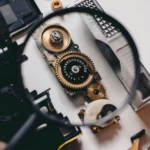 Shallow Focus Photography of Magnifying Glass With Black Frame